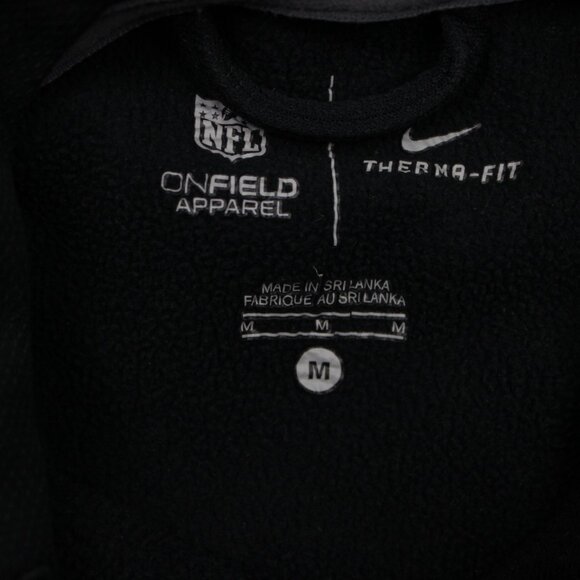 Nike New Orleans Saints Hoodie Men Medium Black Therma-Fit NFL Hooded Sweatshirt - Picture 8 of 14